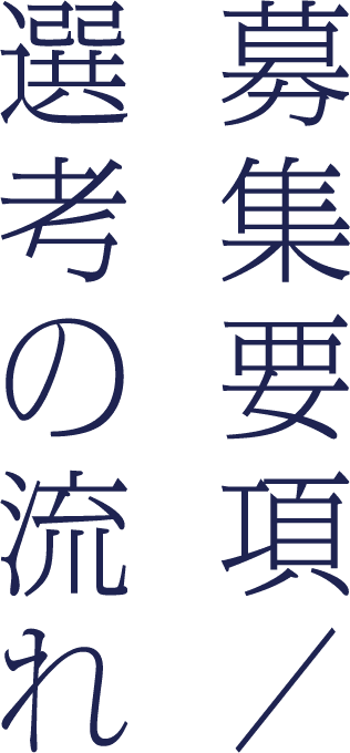 募集要項/選考の流れ