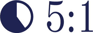 5:1人